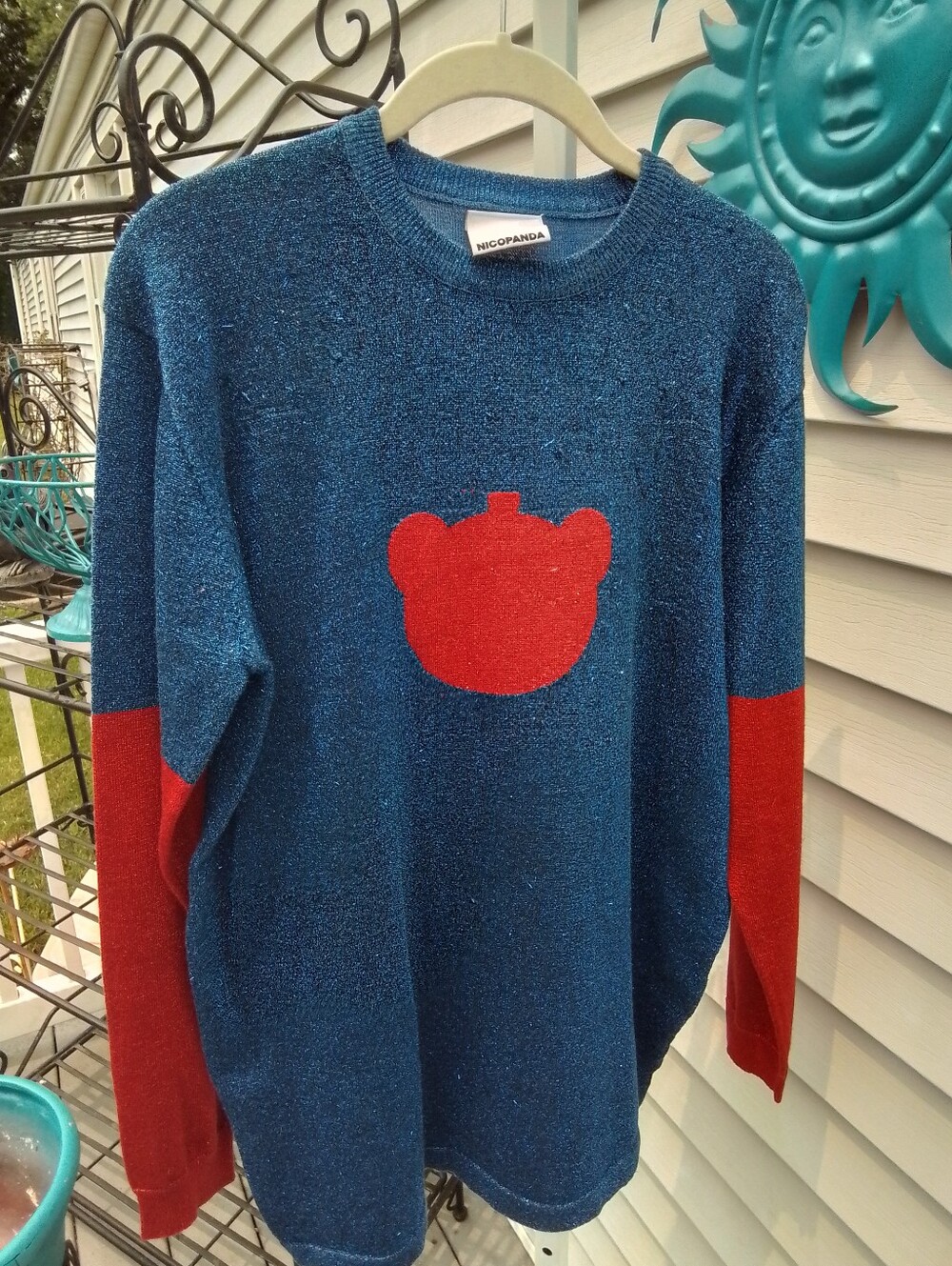 Nicopanda....Blue Sparkle Sweater